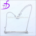 925 silver rhodium plated bracelet wholesale silver jewelry